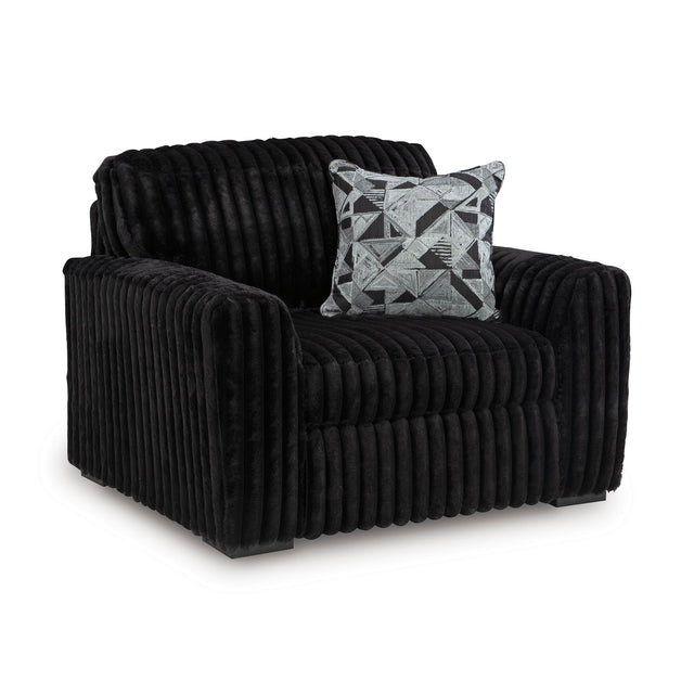  Signature Design by Ashley Midnight-Madness 9810323 Chair and a Half IMAGE 1