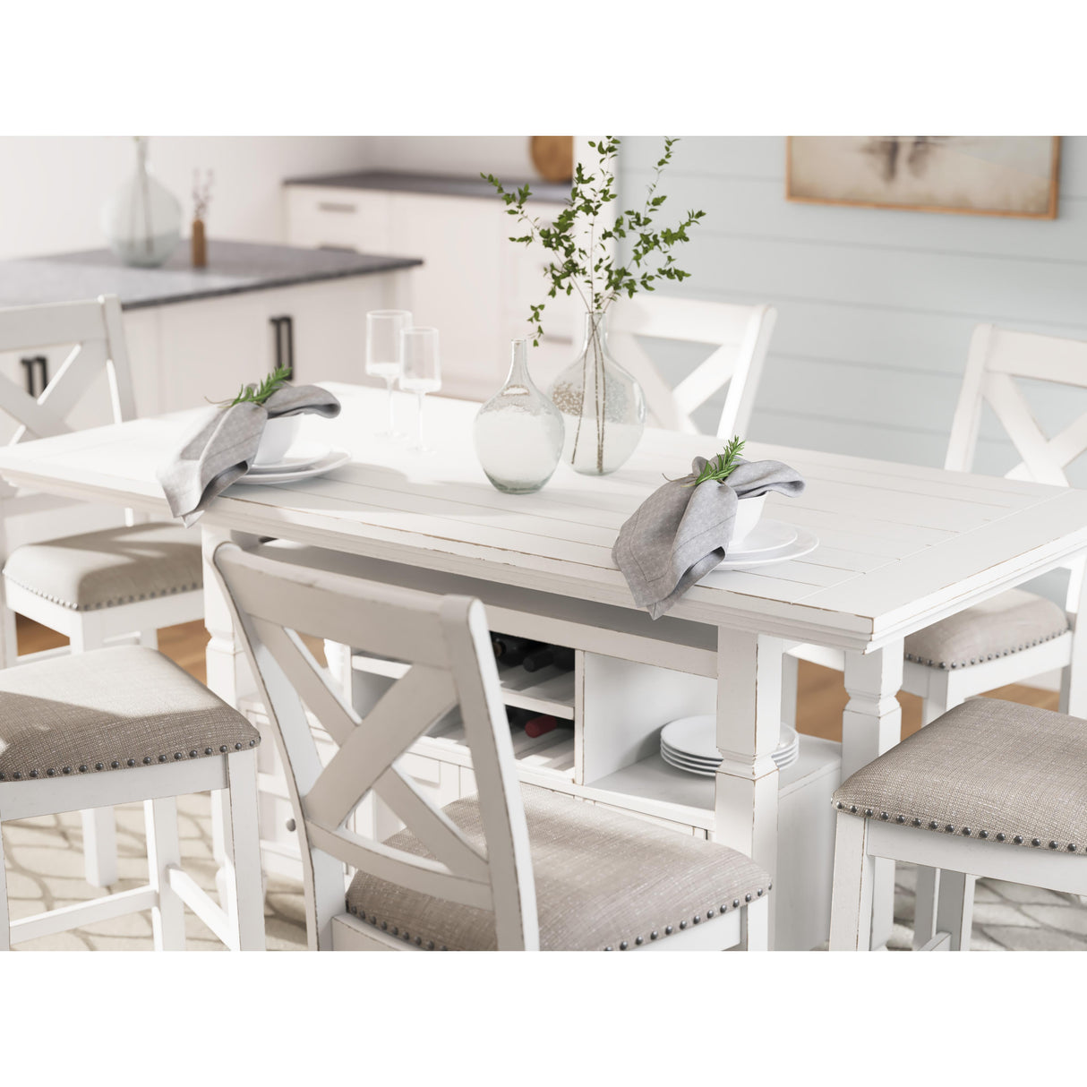  Signature Design by Ashley Robbinsdale D642D7 Counter Height Dining Table IMAGE 11