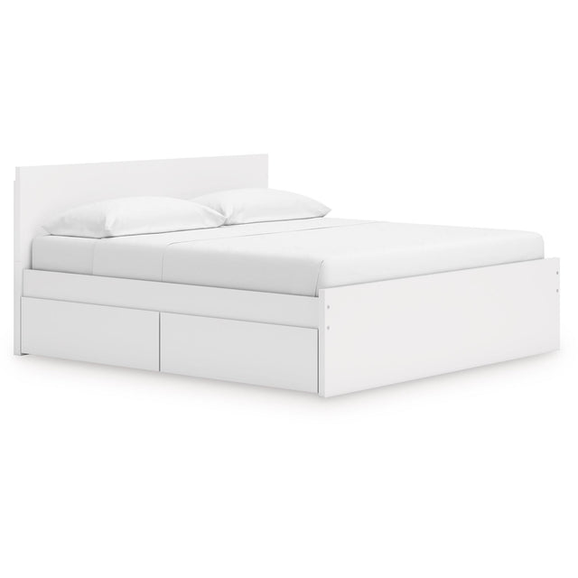  Signature Design by Ashley Onita EB9630B21 King Panel Platform Bed with 2 Side Storage IMAGE 1