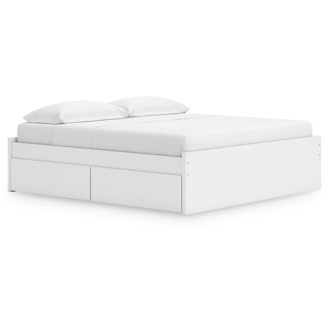  Signature Design by Ashley Onita EB9630B23 King Platform Bed with 1 Side Storage IMAGE 1
