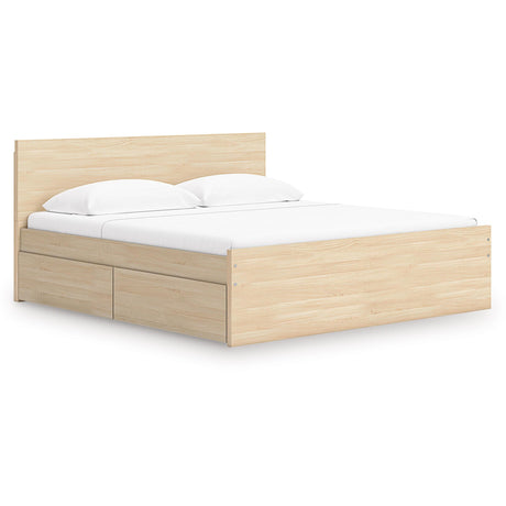  Signature Design by Ashley Onita EB9632B18 Queen Panel Platform Bed with 2 Side Storage IMAGE 1