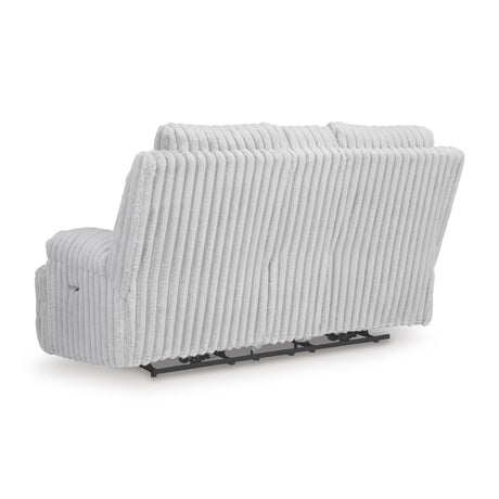  Signature Design by Ashley Rhines Falls PC4280496 Double Reclining Power Loveseat with Console IMAGE 4