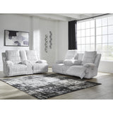  Signature Design by Ashley Rhines Falls PC4280499 Reclining Power Sofa with Drop Down Table IMAGE 8