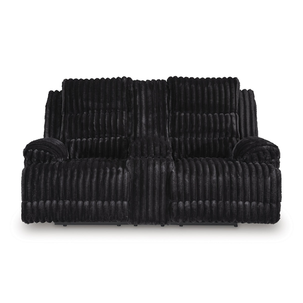  Signature Design by Ashley Rhine Falls PC4280596 Double Reclining Power Loveseat with Console IMAGE 2