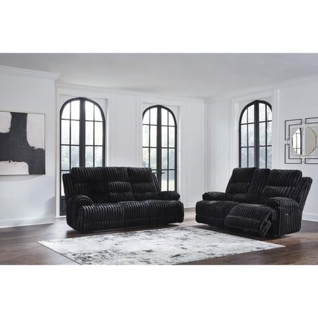  Signature Design by Ashley Rhine Falls PC4280596 Double Reclining Power Loveseat with Console IMAGE 6