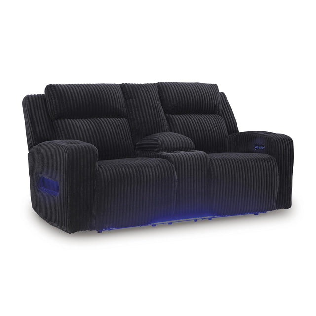  Signature Design by Ashley Forest Lake PC6420218 Power Reclining Loveseat with Console and Adjustable Headrest IMAGE 1