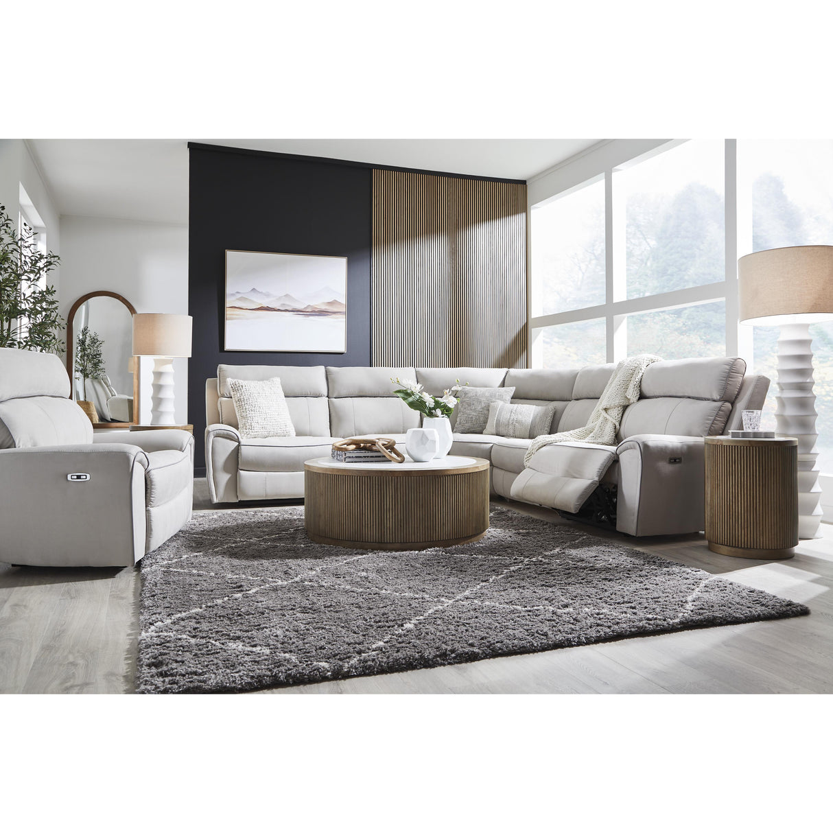  Signature Design by Ashley Social Pointe PC9880282 Power Recliner with Adjustable Headrest IMAGE 7