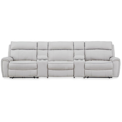  Signature Design by Ashley Social Pointe PC98802S14 5 pc Power Reclining Sectional IMAGE 1