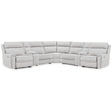  Signature Design by Ashley Social Pointe PC98802S34 7 pc Reclining Sectional with Storage Consoles IMAGE 1