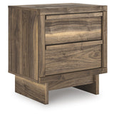  Signature Design by Ashley Chirason PCB3367-92 Two Drawer Night Stand IMAGE 1