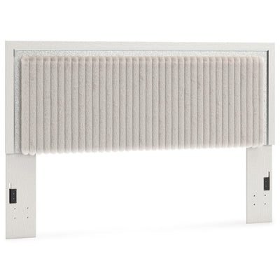  Signature Design by Ashley Zuraleus PCB3381-58 King Upholstered Panel Headboard IMAGE 1