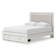 Signature Design by Ashley Zuraleus PCB3381B4 Queen Upholstered Panel Storage Bed IMAGE 1