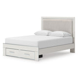  Signature Design by Ashley Zuraleus PCB3381B4 Queen Upholstered Panel Storage Bed IMAGE 1