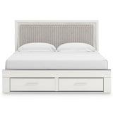  Signature Design by Ashley Zuraleus PCB3381B9 King Upholstered Panel Storage Bed IMAGE 2