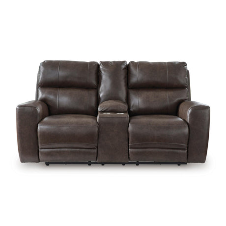  Signature Design by Ashley Crossplex PCU6450618 Power Reclining Loveseat with Console and Adjustable Headrest IMAGE 2
