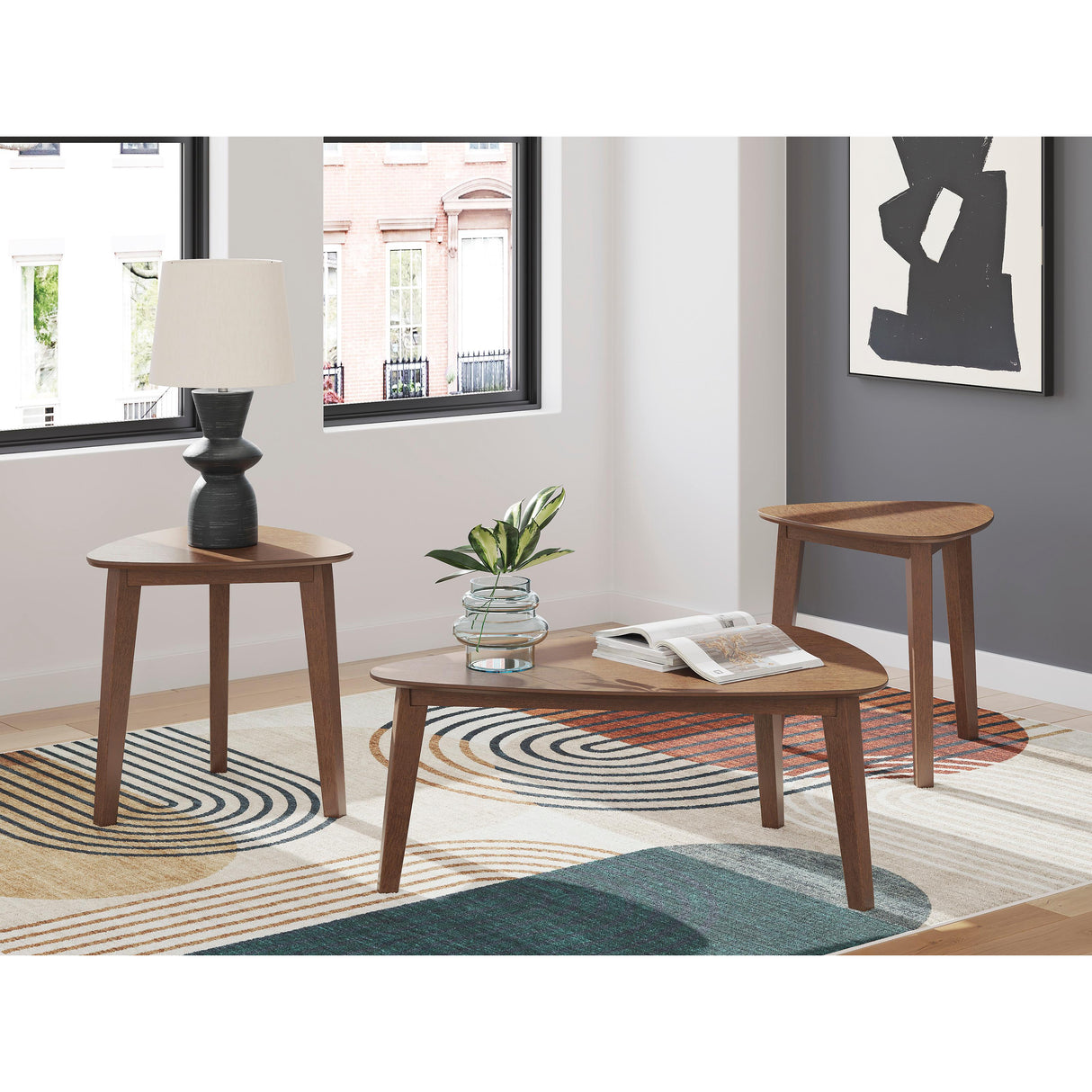  Signature Design by Ashley Lyncott T135-13 Occasional Table Set IMAGE 10