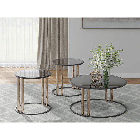  Signature Design by Ashley Hannerly T219-13 Occasional Table Set IMAGE 3