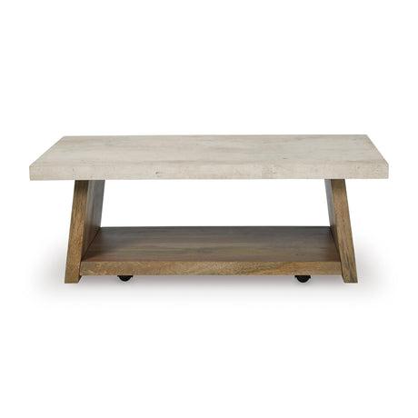  Signature Design by Ashley Brendalhouse T642-1 Rectangular Cocktail Table IMAGE 2