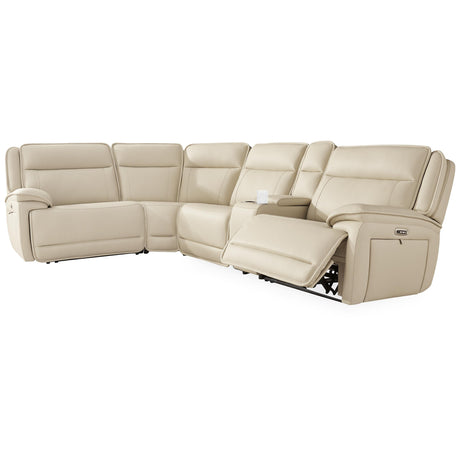  Signature Design by Ashley Double Deal U13001S8 5 pc Reclining Sectional with Console IMAGE 1