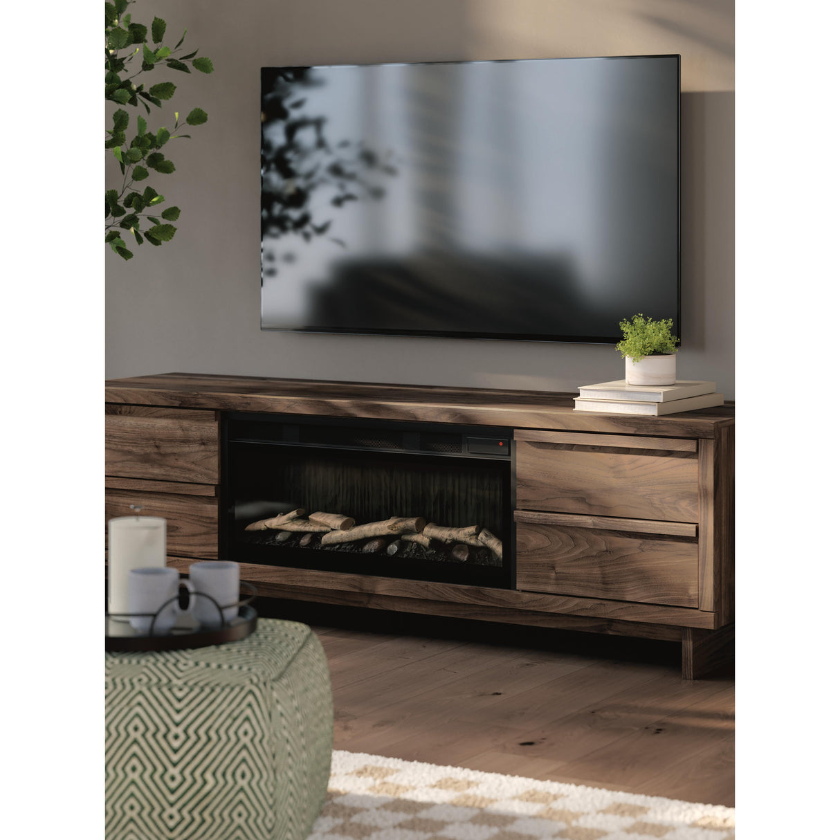  Signature Design by Ashley Zadilyn W3367W1 72" TV Stand with Electric Fireplace IMAGE 5