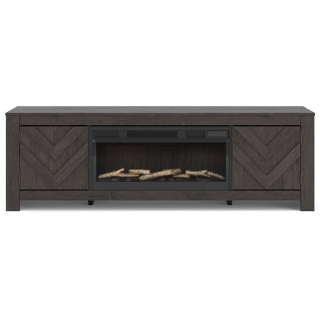  Signature Design by Ashley Cayboni W3789W1 71" TV Stand with Electric Fireplace IMAGE 1