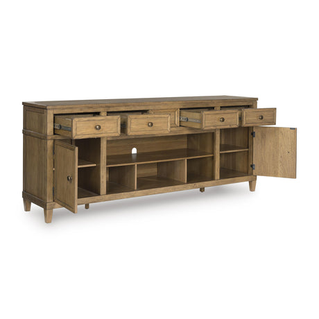 Signature Design by Ashley Sharlance W655-68 XL TV Stand with Fireplace Option IMAGE 2