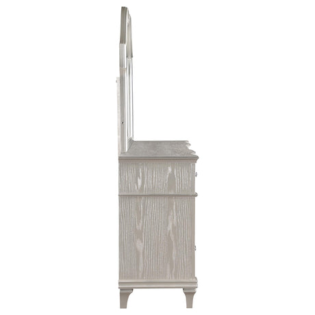  Coaster Furniture Evangeline 223393M 9-Drawer Dresser with Mirror - Silver Oak IMAGE 8