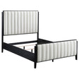  Coaster Furniture Brookmead 224710KW 60-inch Upholstered California King Bed - Black IMAGE 1