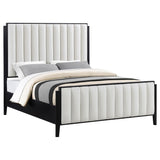  Coaster Furniture Brookmead 224710KW 60-inch Upholstered California King Bed - Black IMAGE 2