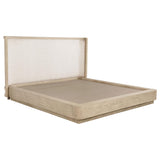  Coaster Furniture Kailani 225041KE 49-inch Eastern King Wingback Bed - Beige Oak IMAGE 1