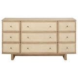  Coaster Furniture Kailani 225043 9-Drawer Dresser Cabinet - Beige Oak IMAGE 2
