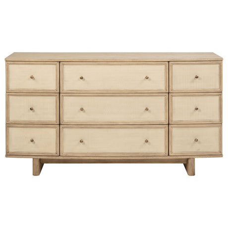  Coaster Furniture Kailani 225043 9-Drawer Dresser Cabinet - Beige Oak IMAGE 2