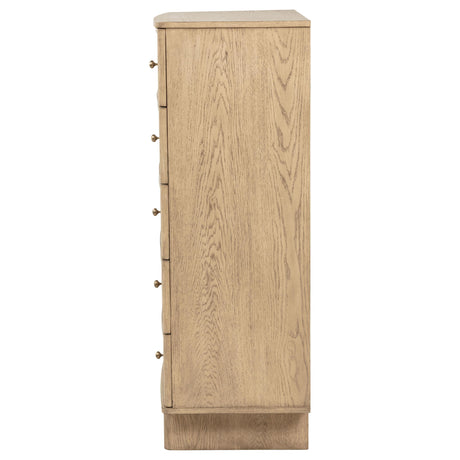 Coaster Furniture Kailani 225045 5-Drawer Bedroom Chest of Drawers - Beige Oak IMAGE 4