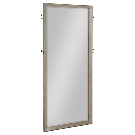  Coaster Furniture Durango 223280 80-inch Standing Floor Mirror - Washed Oak IMAGE 1