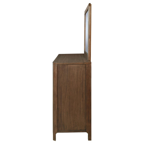  Coaster Furniture Maderia 223323M 8-Drawer Dresser and Mirror - Walnut IMAGE 4