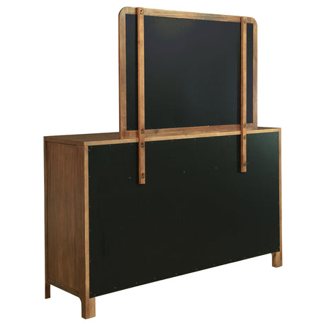  Coaster Furniture Maderia 223323M 8-Drawer Dresser and Mirror - Walnut IMAGE 5