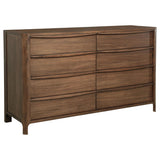  Coaster Furniture Maderia 223323 8-Drawer Dresser Cabinet - Walnut IMAGE 1