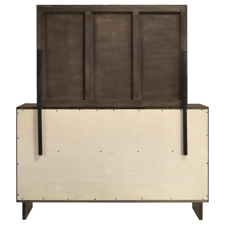  Coaster Furniture Glenwood 225013M 6-Drawer Dresser and Mirror - Warm Brown IMAGE 6