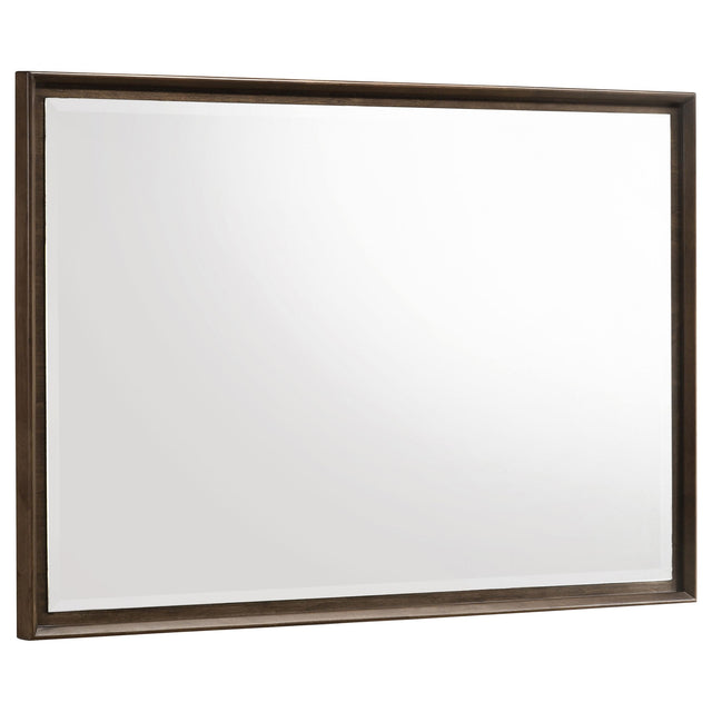  Coaster Furniture Glenwood 225014 Dresser Mirror - Warm Brown IMAGE 1