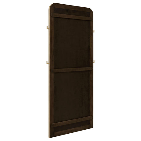  Coaster Furniture Arini 224309 Cane Weave Full Length Standing Floor Mirror - Sand Wash IMAGE 5