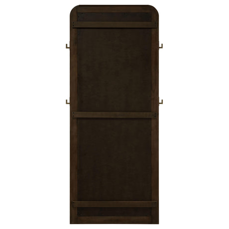  Coaster Furniture Arini 224309 Cane Weave Full Length Standing Floor Mirror - Sand Wash IMAGE 6