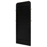  Coaster Furniture Arini 224339 Cane Weave Full Length Standing Floor Mirror - Black IMAGE 7