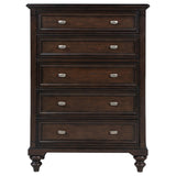  Coaster Furniture Andover 223635 5-Drawer Chest of Drawers - Dark Oak IMAGE 2