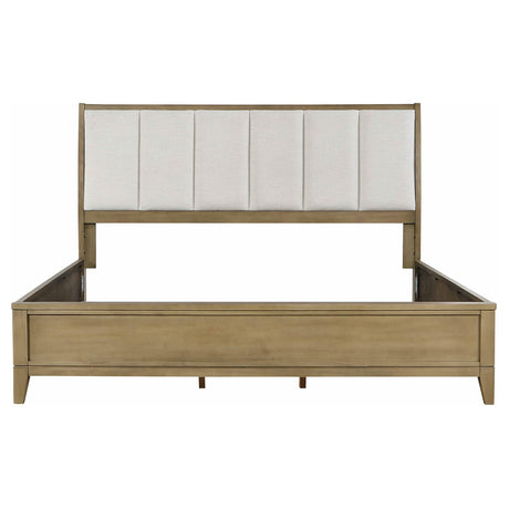  Coaster Furniture Granada 224921KE Upholstered Eastern King Panel Bed - Natural Pine IMAGE 3