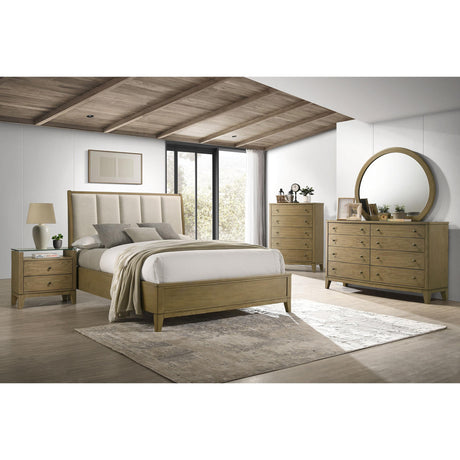  Coaster Furniture Granada 224922 2-Drawer Glass Top Nightstand - Natural Pine IMAGE 10