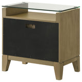  Coaster Furniture Granada 224922 2-Drawer Glass Top Nightstand - Natural Pine IMAGE 7