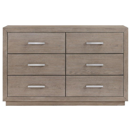  Coaster Furniture Kenora 224853 6-Drawer Dresser - Barley Brown IMAGE 2