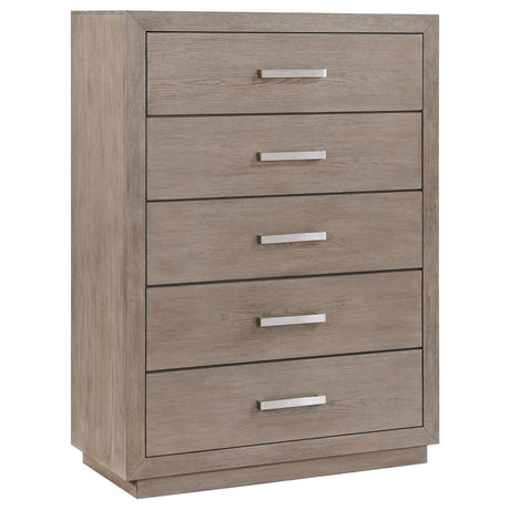  Coaster Furniture Kenora 224855 5-Drawer Bedroom Chest - Barley Brown IMAGE 1