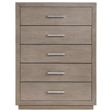  Coaster Furniture Kenora 224855 5-Drawer Bedroom Chest - Barley Brown IMAGE 2