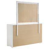 Coaster Furniture Ives 224943M 6-Drawer Dresser and Mirror - White High Gloss IMAGE 5
